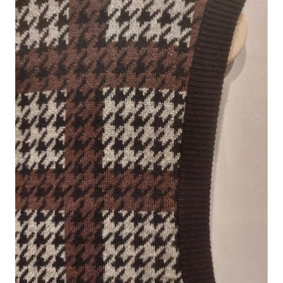 Cremieux Mens Brown Pima Cotton Cashmere Blend Sweater Vest Size Medium NWT - Picture 5 of 12